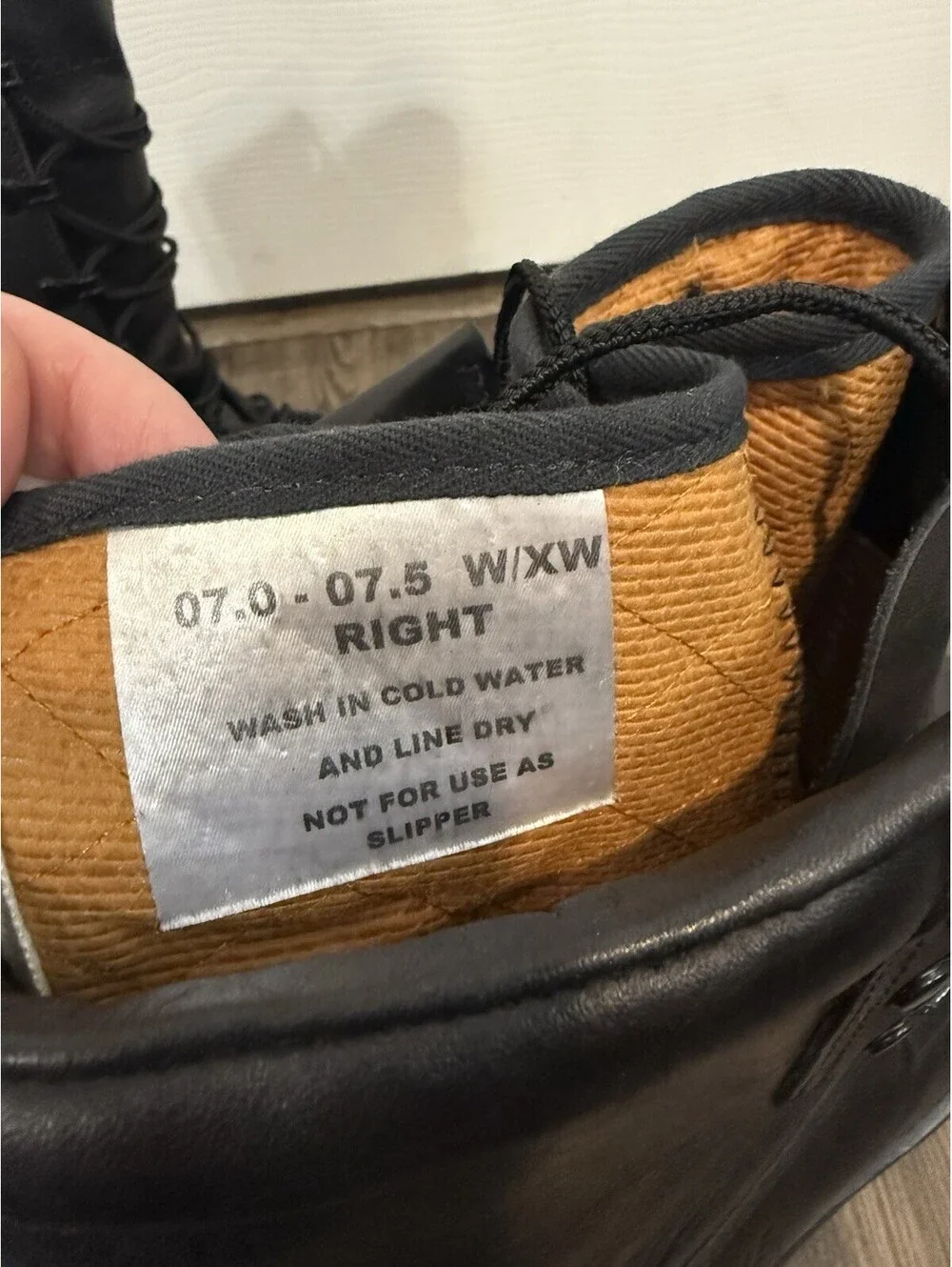 Belleville Tactical Black Leather Boots Size 7.5 W 261